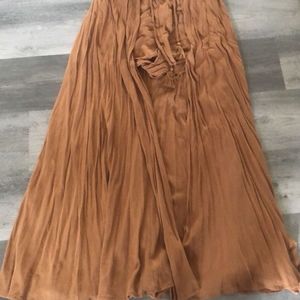 Long skirt with shorts